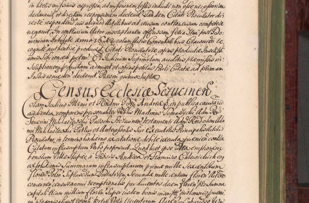 Zdjęcie nr 34 dla obiektu archiwalnego: Acta actorum episcopalium R. D. Andreae Trzebicki, episcopi Cracoviensis et ducis Severiae a die 29 Maii 1676 ad 1678 inclusive. Volumen VII