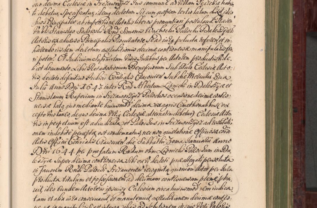 Zdjęcie nr 32 dla obiektu archiwalnego: Acta actorum episcopalium R. D. Andreae Trzebicki, episcopi Cracoviensis et ducis Severiae a die 29 Maii 1676 ad 1678 inclusive. Volumen VII