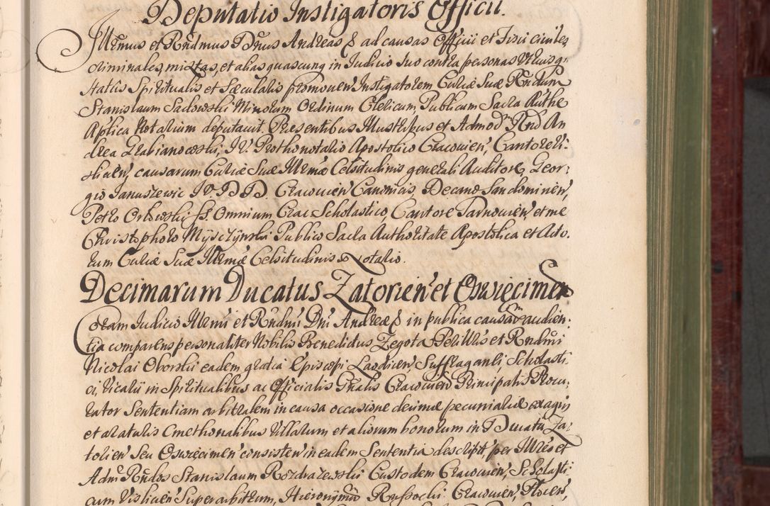 Zdjęcie nr 30 dla obiektu archiwalnego: Acta actorum episcopalium R. D. Andreae Trzebicki, episcopi Cracoviensis et ducis Severiae a die 29 Maii 1676 ad 1678 inclusive. Volumen VII
