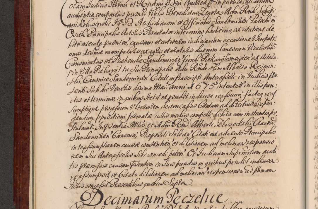 Zdjęcie nr 31 dla obiektu archiwalnego: Acta actorum episcopalium R. D. Andreae Trzebicki, episcopi Cracoviensis et ducis Severiae a die 29 Maii 1676 ad 1678 inclusive. Volumen VII