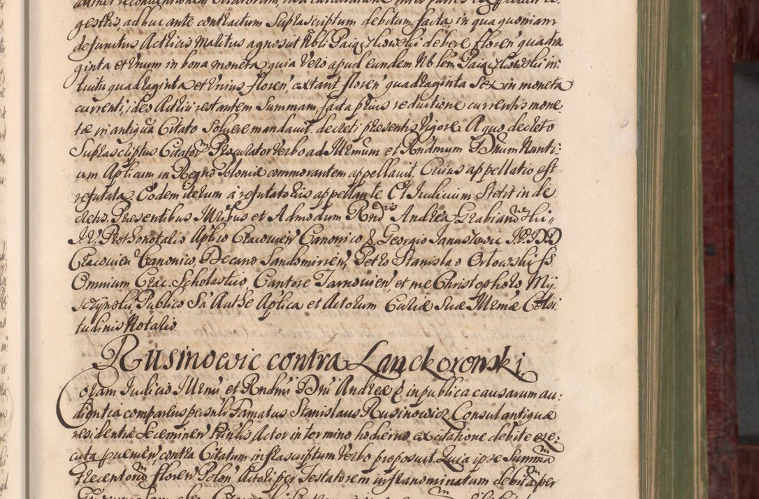 Zdjęcie nr 18 dla obiektu archiwalnego: Acta actorum episcopalium R. D. Andreae Trzebicki, episcopi Cracoviensis et ducis Severiae a die 29 Maii 1676 ad 1678 inclusive. Volumen VII