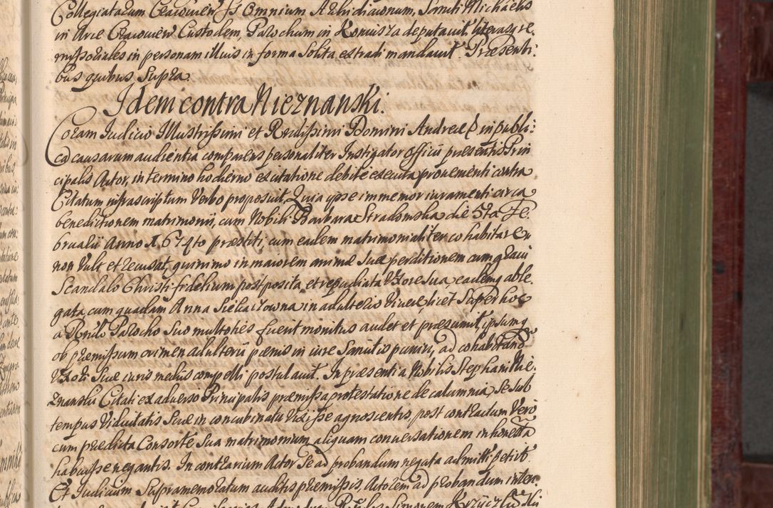 Zdjęcie nr 206 dla obiektu archiwalnego: Acta actorum episcopalium R. D. Andreae Trzebicki, episcopi Cracoviensis et ducis Severiae a die 29 Maii 1676 ad 1678 inclusive. Volumen VII