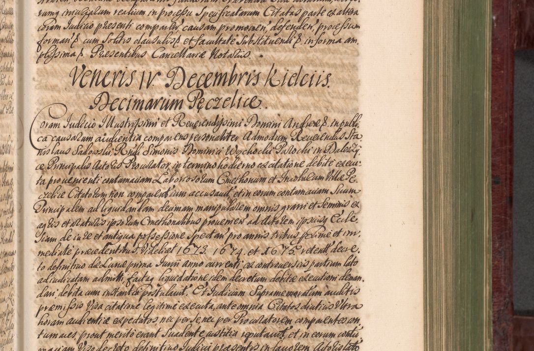 Zdjęcie nr 402 dla obiektu archiwalnego: Acta actorum episcopalium R. D. Andreae Trzebicki, episcopi Cracoviensis et ducis Severiae a die 29 Maii 1676 ad 1678 inclusive. Volumen VII