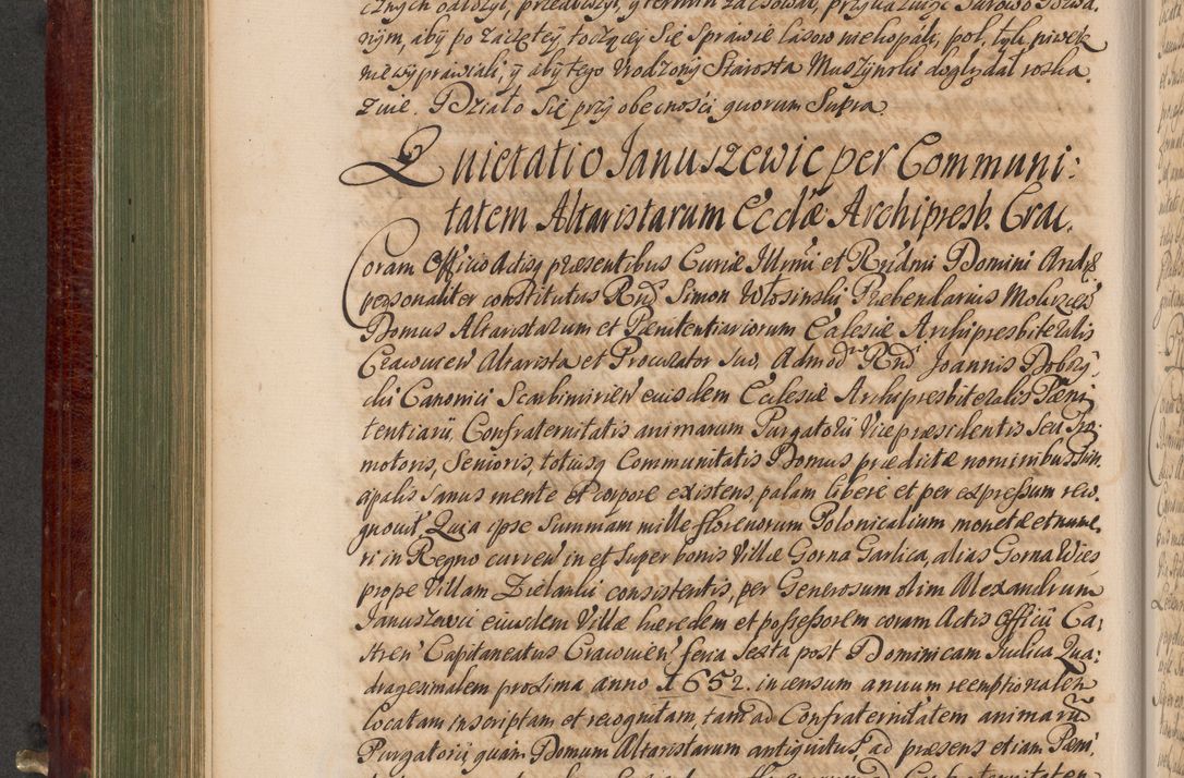 Zdjęcie nr 393 dla obiektu archiwalnego: Acta actorum episcopalium R. D. Andreae Trzebicki, episcopi Cracoviensis et ducis Severiae a die 29 Maii 1676 ad 1678 inclusive. Volumen VII