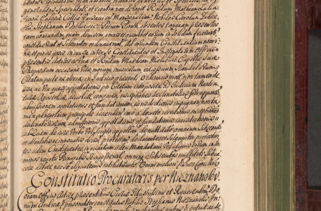 Zdjęcie nr 390 dla obiektu archiwalnego: Acta actorum episcopalium R. D. Andreae Trzebicki, episcopi Cracoviensis et ducis Severiae a die 29 Maii 1676 ad 1678 inclusive. Volumen VII