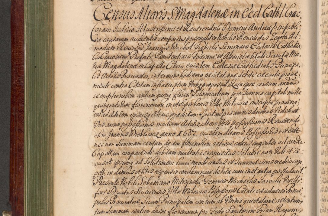Zdjęcie nr 365 dla obiektu archiwalnego: Acta actorum episcopalium R. D. Andreae Trzebicki, episcopi Cracoviensis et ducis Severiae a die 29 Maii 1676 ad 1678 inclusive. Volumen VII