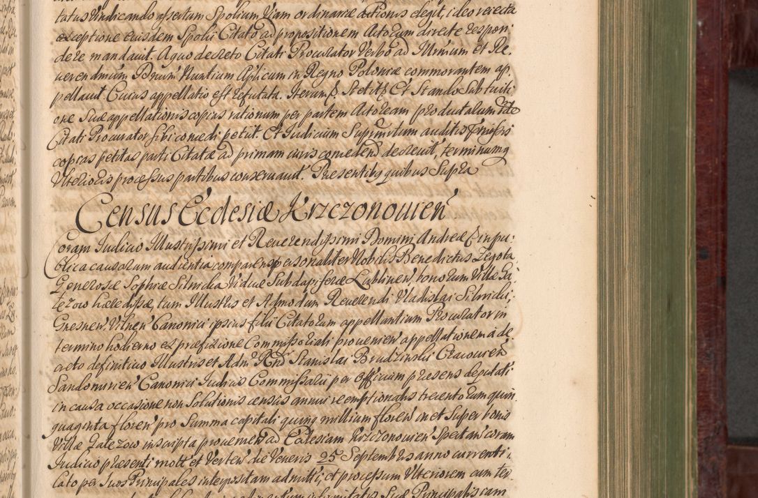 Zdjęcie nr 364 dla obiektu archiwalnego: Acta actorum episcopalium R. D. Andreae Trzebicki, episcopi Cracoviensis et ducis Severiae a die 29 Maii 1676 ad 1678 inclusive. Volumen VII