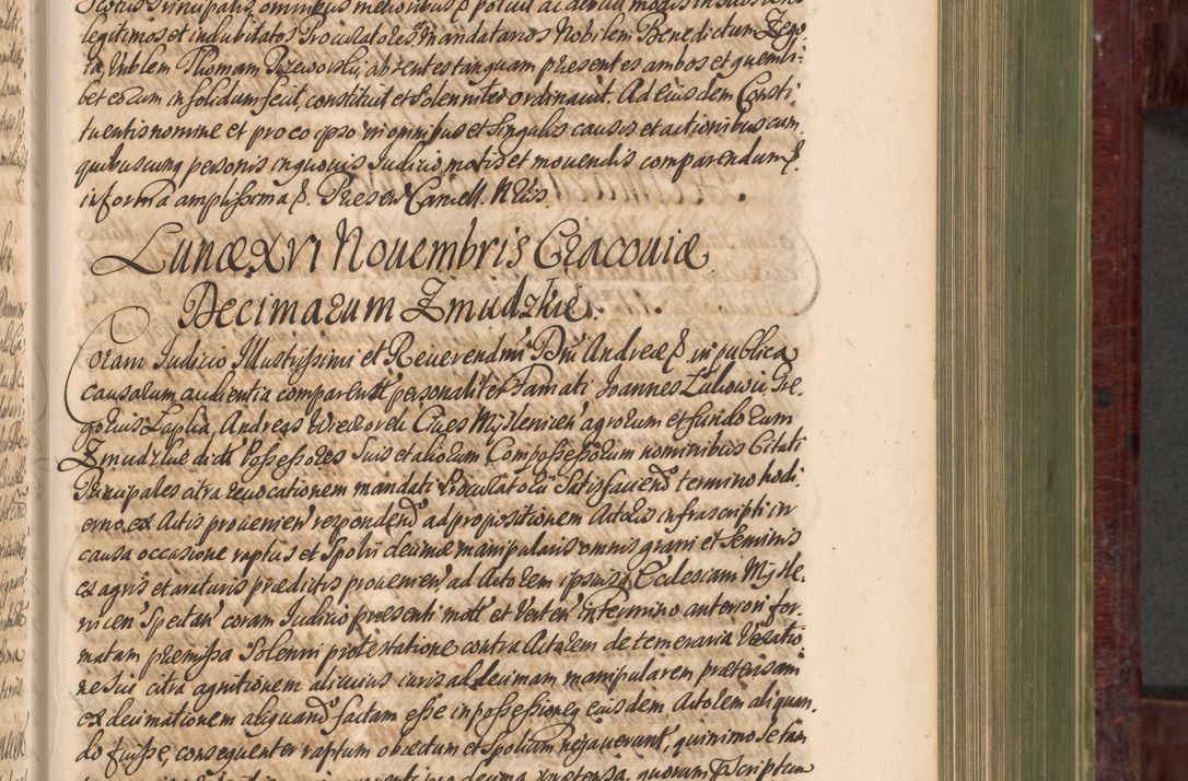 Zdjęcie nr 360 dla obiektu archiwalnego: Acta actorum episcopalium R. D. Andreae Trzebicki, episcopi Cracoviensis et ducis Severiae a die 29 Maii 1676 ad 1678 inclusive. Volumen VII