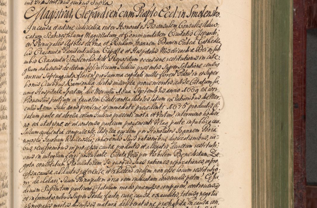 Zdjęcie nr 338 dla obiektu archiwalnego: Acta actorum episcopalium R. D. Andreae Trzebicki, episcopi Cracoviensis et ducis Severiae a die 29 Maii 1676 ad 1678 inclusive. Volumen VII