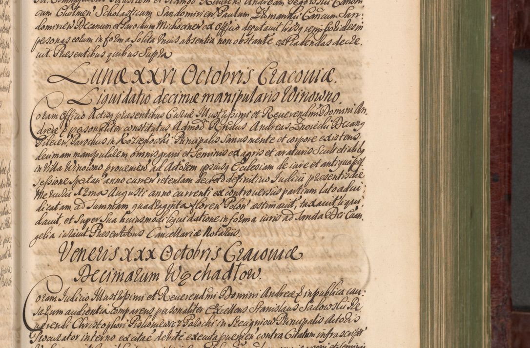 Zdjęcie nr 324 dla obiektu archiwalnego: Acta actorum episcopalium R. D. Andreae Trzebicki, episcopi Cracoviensis et ducis Severiae a die 29 Maii 1676 ad 1678 inclusive. Volumen VII