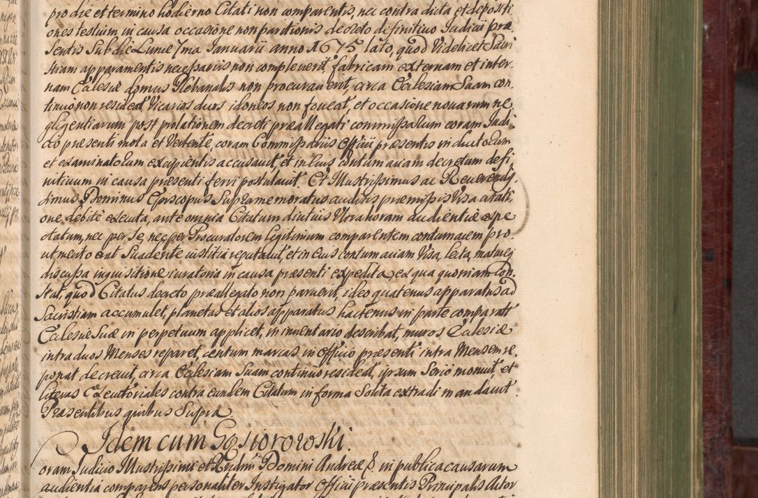 Zdjęcie nr 284 dla obiektu archiwalnego: Acta actorum episcopalium R. D. Andreae Trzebicki, episcopi Cracoviensis et ducis Severiae a die 29 Maii 1676 ad 1678 inclusive. Volumen VII