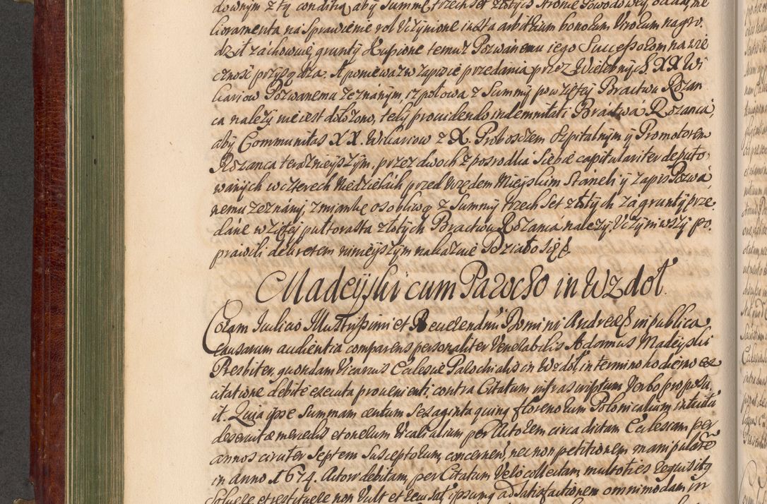Zdjęcie nr 283 dla obiektu archiwalnego: Acta actorum episcopalium R. D. Andreae Trzebicki, episcopi Cracoviensis et ducis Severiae a die 29 Maii 1676 ad 1678 inclusive. Volumen VII