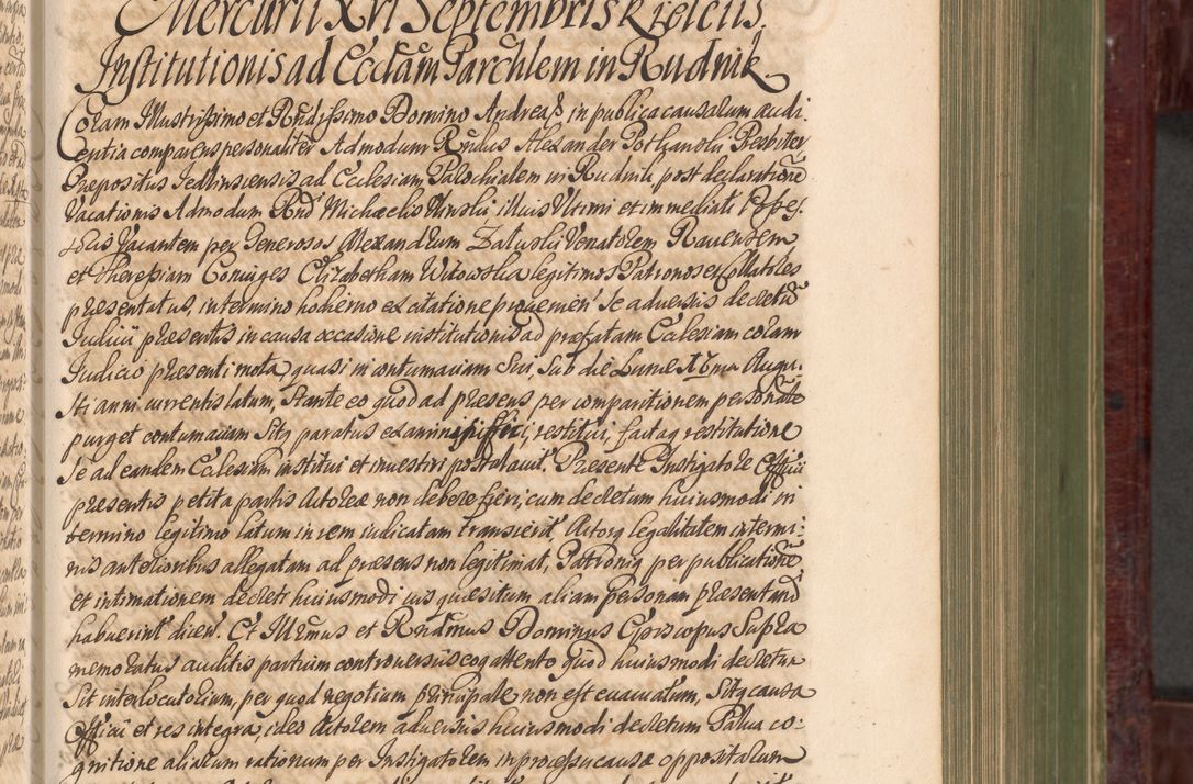 Zdjęcie nr 260 dla obiektu archiwalnego: Acta actorum episcopalium R. D. Andreae Trzebicki, episcopi Cracoviensis et ducis Severiae a die 29 Maii 1676 ad 1678 inclusive. Volumen VII