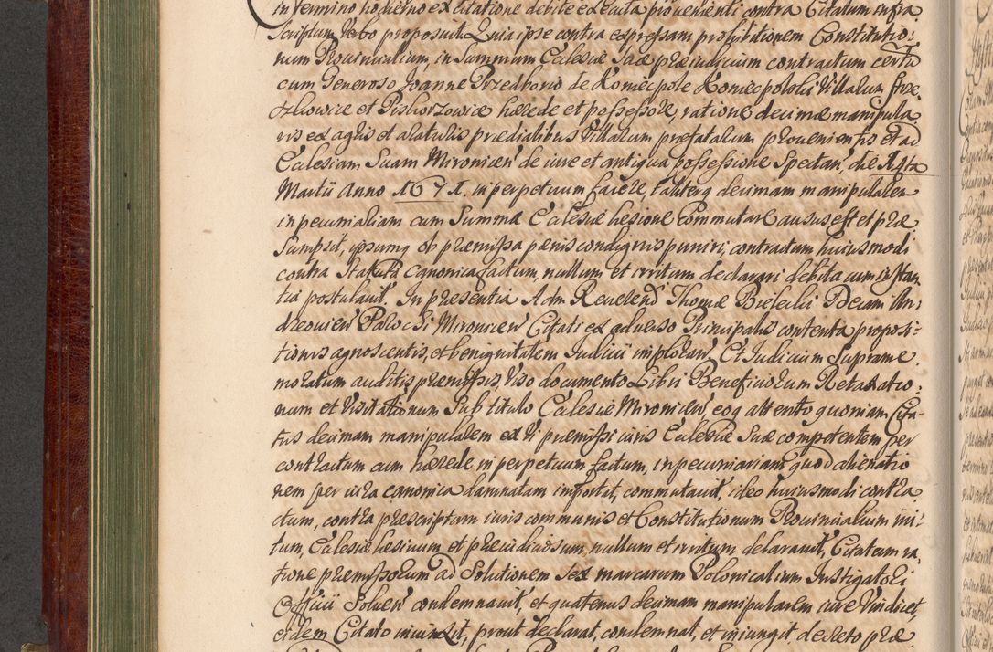 Zdjęcie nr 259 dla obiektu archiwalnego: Acta actorum episcopalium R. D. Andreae Trzebicki, episcopi Cracoviensis et ducis Severiae a die 29 Maii 1676 ad 1678 inclusive. Volumen VII