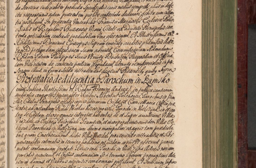 Zdjęcie nr 254 dla obiektu archiwalnego: Acta actorum episcopalium R. D. Andreae Trzebicki, episcopi Cracoviensis et ducis Severiae a die 29 Maii 1676 ad 1678 inclusive. Volumen VII
