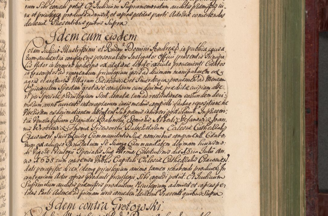 Zdjęcie nr 240 dla obiektu archiwalnego: Acta actorum episcopalium R. D. Andreae Trzebicki, episcopi Cracoviensis et ducis Severiae a die 29 Maii 1676 ad 1678 inclusive. Volumen VII