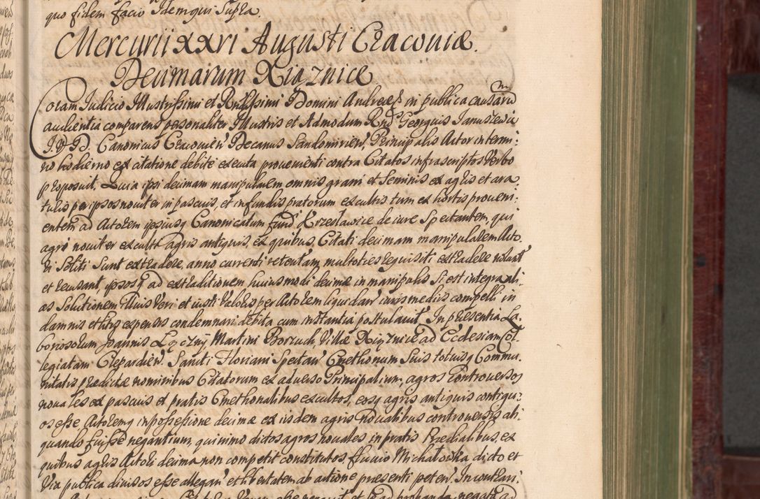 Zdjęcie nr 230 dla obiektu archiwalnego: Acta actorum episcopalium R. D. Andreae Trzebicki, episcopi Cracoviensis et ducis Severiae a die 29 Maii 1676 ad 1678 inclusive. Volumen VII