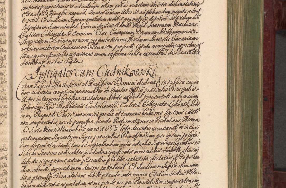 Zdjęcie nr 220 dla obiektu archiwalnego: Acta actorum episcopalium R. D. Andreae Trzebicki, episcopi Cracoviensis et ducis Severiae a die 29 Maii 1676 ad 1678 inclusive. Volumen VII