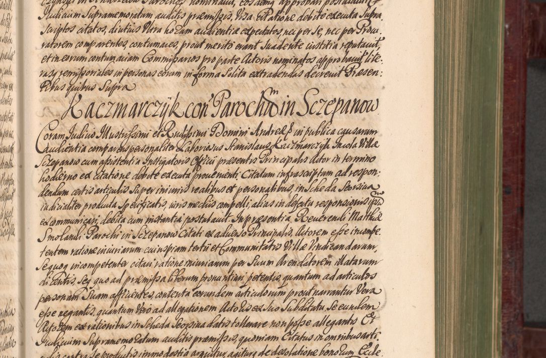 Zdjęcie nr 218 dla obiektu archiwalnego: Acta actorum episcopalium R. D. Andreae Trzebicki, episcopi Cracoviensis et ducis Severiae a die 29 Maii 1676 ad 1678 inclusive. Volumen VII
