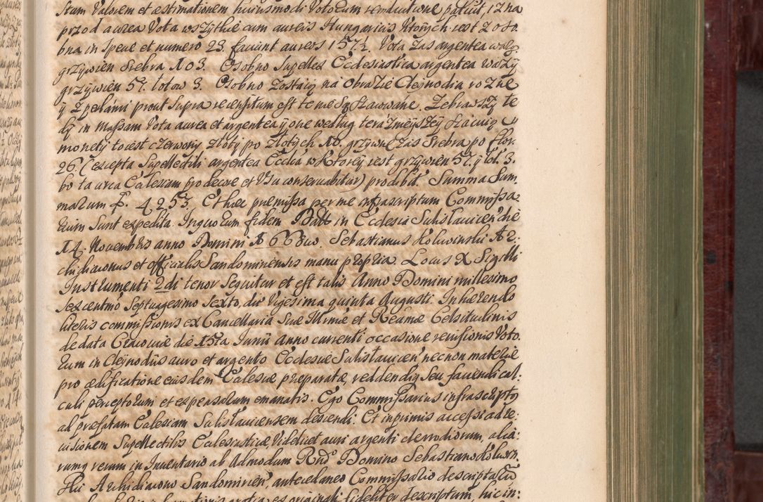 Zdjęcie nr 406 dla obiektu archiwalnego: Acta actorum episcopalium R. D. Andreae Trzebicki, episcopi Cracoviensis et ducis Severiae a die 29 Maii 1676 ad 1678 inclusive. Volumen VII