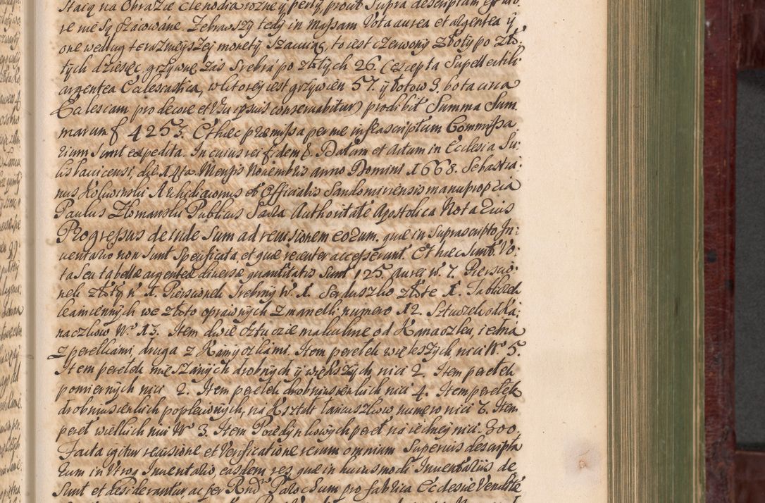 Zdjęcie nr 408 dla obiektu archiwalnego: Acta actorum episcopalium R. D. Andreae Trzebicki, episcopi Cracoviensis et ducis Severiae a die 29 Maii 1676 ad 1678 inclusive. Volumen VII