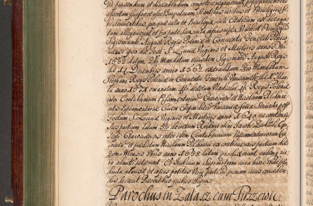 Zdjęcie nr 595 dla obiektu archiwalnego: Acta actorum episcopalium R. D. Andreae Trzebicki, episcopi Cracoviensis et ducis Severiae a die 29 Maii 1676 ad 1678 inclusive. Volumen VII