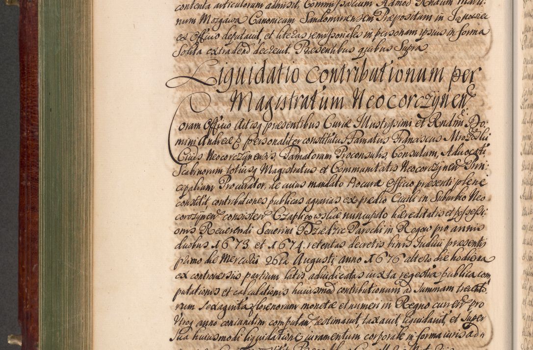 Zdjęcie nr 579 dla obiektu archiwalnego: Acta actorum episcopalium R. D. Andreae Trzebicki, episcopi Cracoviensis et ducis Severiae a die 29 Maii 1676 ad 1678 inclusive. Volumen VII