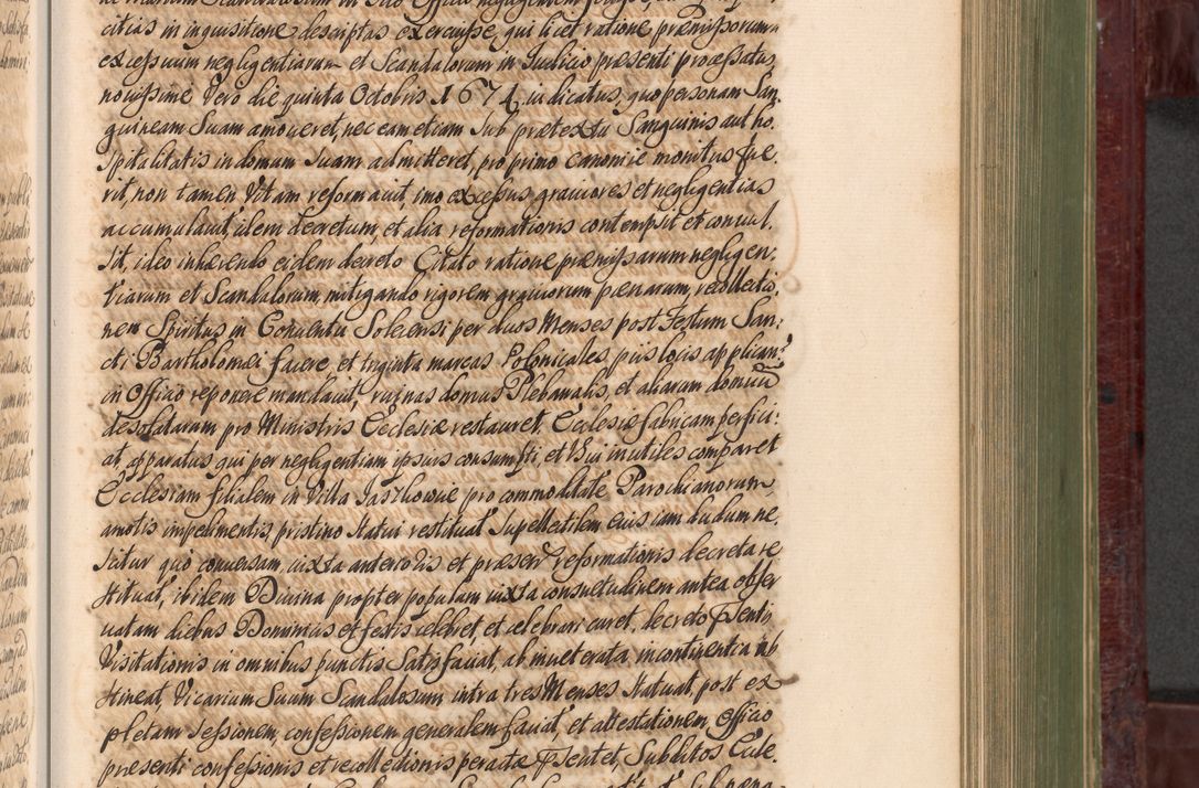 Zdjęcie nr 572 dla obiektu archiwalnego: Acta actorum episcopalium R. D. Andreae Trzebicki, episcopi Cracoviensis et ducis Severiae a die 29 Maii 1676 ad 1678 inclusive. Volumen VII