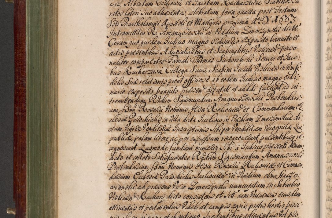 Zdjęcie nr 555 dla obiektu archiwalnego: Acta actorum episcopalium R. D. Andreae Trzebicki, episcopi Cracoviensis et ducis Severiae a die 29 Maii 1676 ad 1678 inclusive. Volumen VII