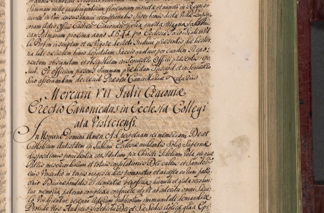 Zdjęcie nr 546 dla obiektu archiwalnego: Acta actorum episcopalium R. D. Andreae Trzebicki, episcopi Cracoviensis et ducis Severiae a die 29 Maii 1676 ad 1678 inclusive. Volumen VII