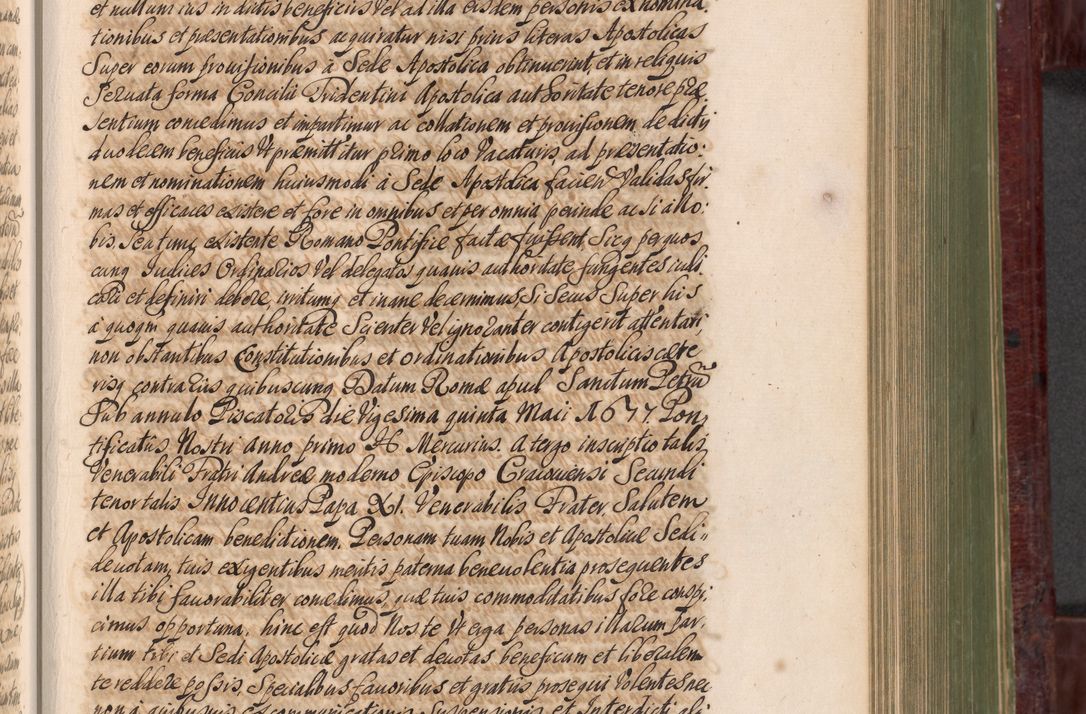 Zdjęcie nr 544 dla obiektu archiwalnego: Acta actorum episcopalium R. D. Andreae Trzebicki, episcopi Cracoviensis et ducis Severiae a die 29 Maii 1676 ad 1678 inclusive. Volumen VII