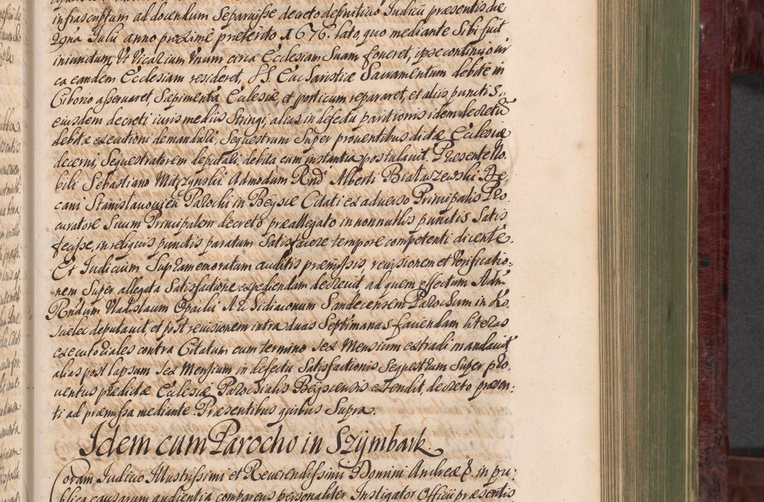 Zdjęcie nr 512 dla obiektu archiwalnego: Acta actorum episcopalium R. D. Andreae Trzebicki, episcopi Cracoviensis et ducis Severiae a die 29 Maii 1676 ad 1678 inclusive. Volumen VII