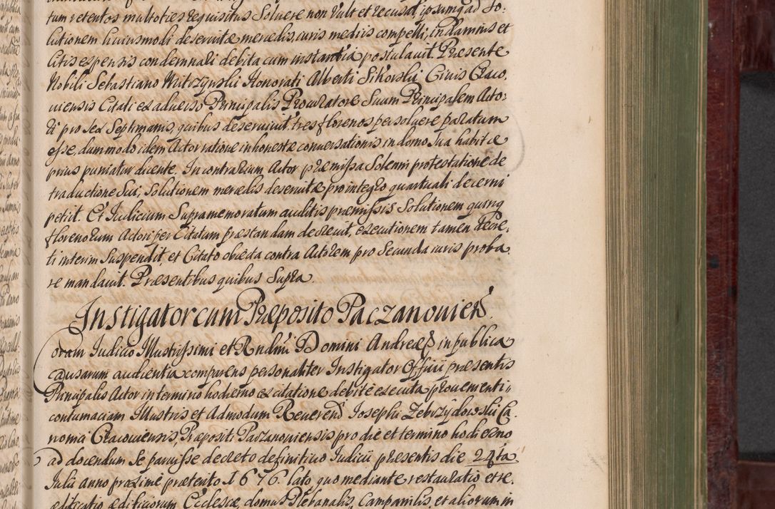 Zdjęcie nr 510 dla obiektu archiwalnego: Acta actorum episcopalium R. D. Andreae Trzebicki, episcopi Cracoviensis et ducis Severiae a die 29 Maii 1676 ad 1678 inclusive. Volumen VII