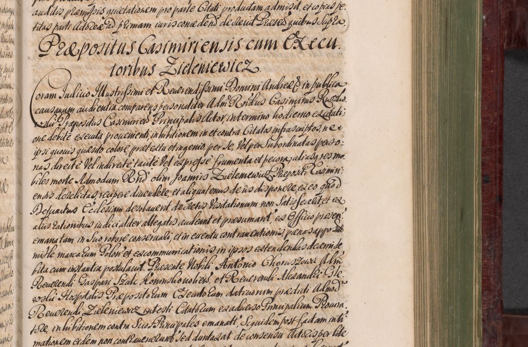 Zdjęcie nr 508 dla obiektu archiwalnego: Acta actorum episcopalium R. D. Andreae Trzebicki, episcopi Cracoviensis et ducis Severiae a die 29 Maii 1676 ad 1678 inclusive. Volumen VII
