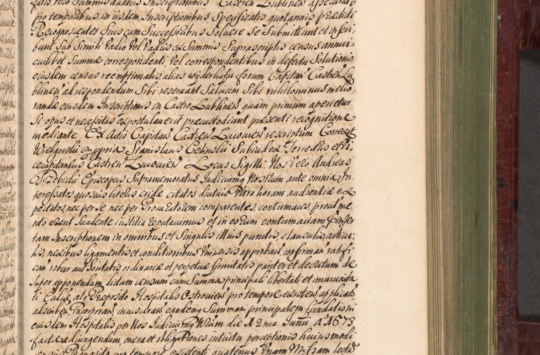 Zdjęcie nr 500 dla obiektu archiwalnego: Acta actorum episcopalium R. D. Andreae Trzebicki, episcopi Cracoviensis et ducis Severiae a die 29 Maii 1676 ad 1678 inclusive. Volumen VII