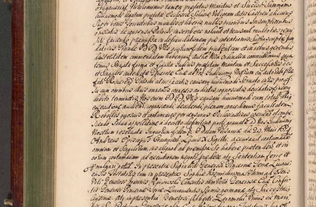 Zdjęcie nr 485 dla obiektu archiwalnego: Acta actorum episcopalium R. D. Andreae Trzebicki, episcopi Cracoviensis et ducis Severiae a die 29 Maii 1676 ad 1678 inclusive. Volumen VII