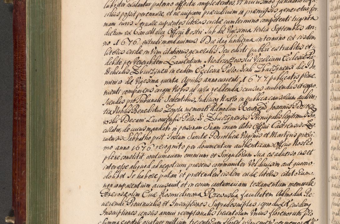 Zdjęcie nr 475 dla obiektu archiwalnego: Acta actorum episcopalium R. D. Andreae Trzebicki, episcopi Cracoviensis et ducis Severiae a die 29 Maii 1676 ad 1678 inclusive. Volumen VII