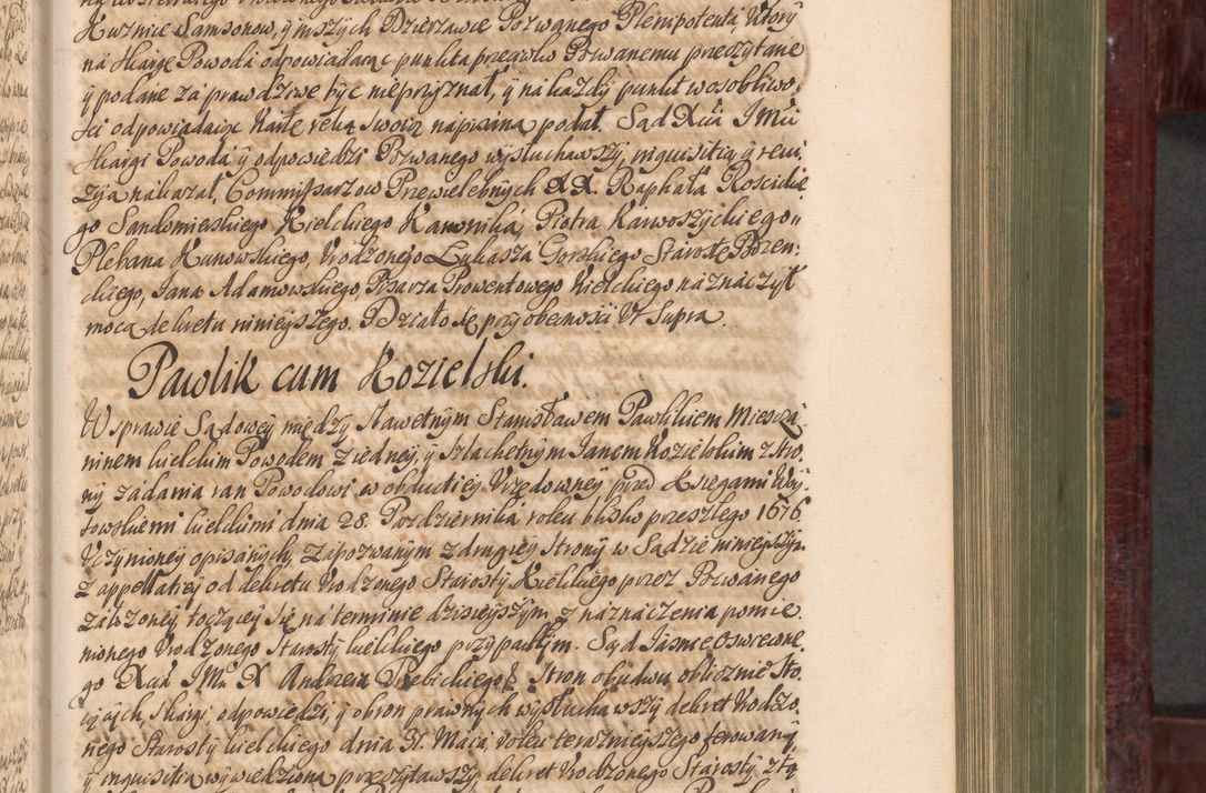 Zdjęcie nr 458 dla obiektu archiwalnego: Acta actorum episcopalium R. D. Andreae Trzebicki, episcopi Cracoviensis et ducis Severiae a die 29 Maii 1676 ad 1678 inclusive. Volumen VII