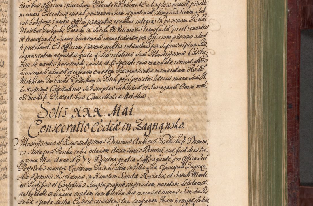 Zdjęcie nr 450 dla obiektu archiwalnego: Acta actorum episcopalium R. D. Andreae Trzebicki, episcopi Cracoviensis et ducis Severiae a die 29 Maii 1676 ad 1678 inclusive. Volumen VII