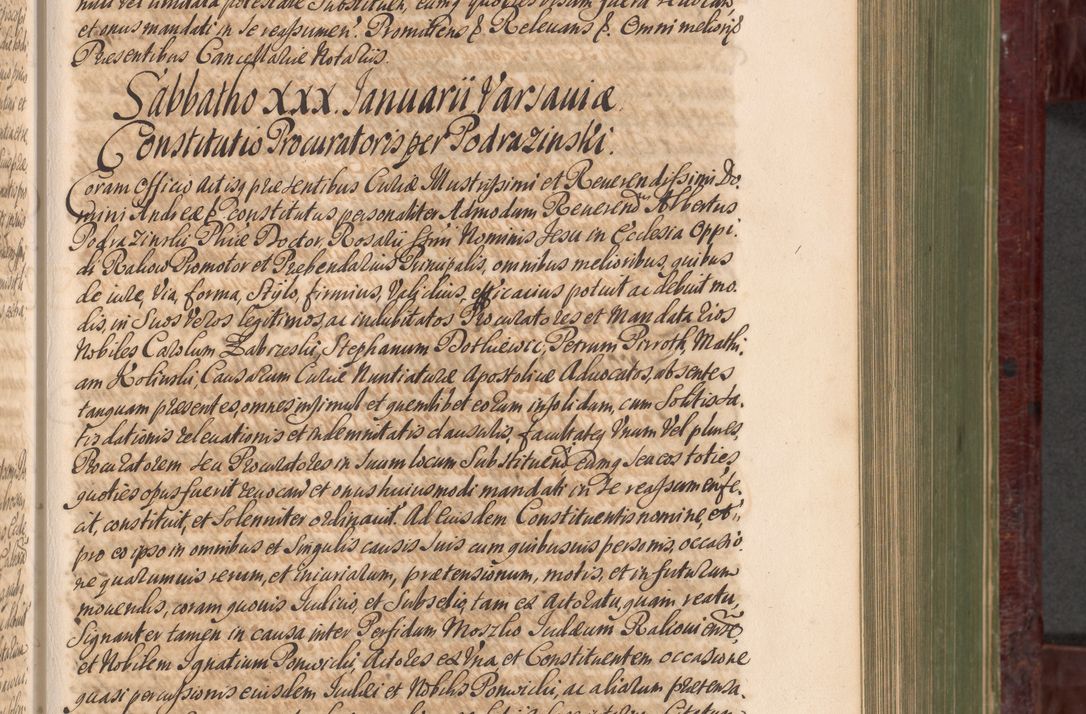 Zdjęcie nr 438 dla obiektu archiwalnego: Acta actorum episcopalium R. D. Andreae Trzebicki, episcopi Cracoviensis et ducis Severiae a die 29 Maii 1676 ad 1678 inclusive. Volumen VII
