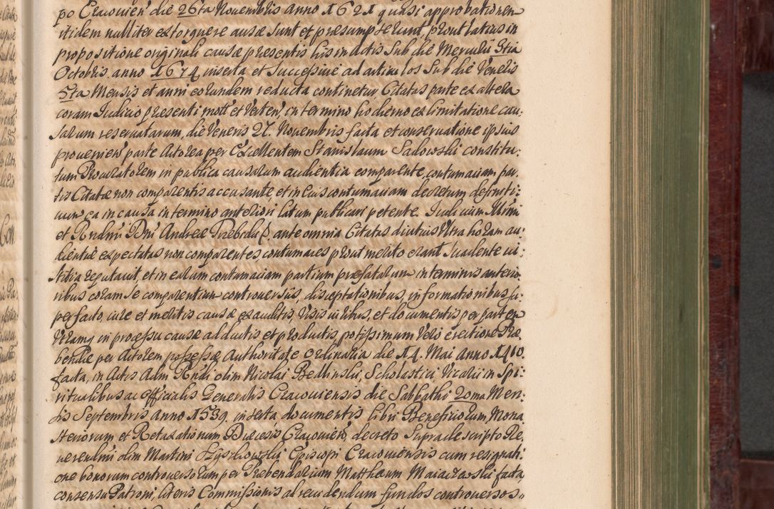Zdjęcie nr 414 dla obiektu archiwalnego: Acta actorum episcopalium R. D. Andreae Trzebicki, episcopi Cracoviensis et ducis Severiae a die 29 Maii 1676 ad 1678 inclusive. Volumen VII