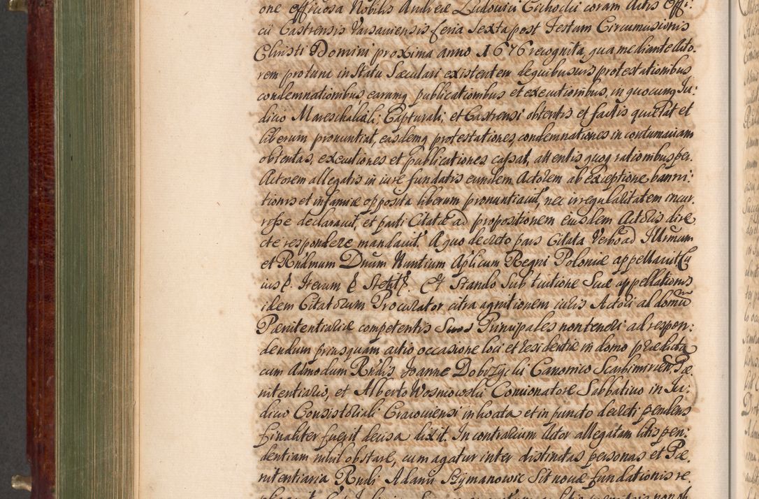 Zdjęcie nr 605 dla obiektu archiwalnego: Acta actorum episcopalium R. D. Andreae Trzebicki, episcopi Cracoviensis et ducis Severiae a die 29 Maii 1676 ad 1678 inclusive. Volumen VII