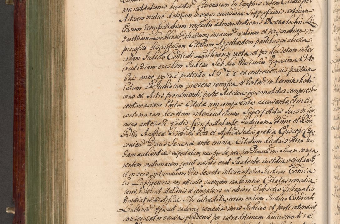 Zdjęcie nr 799 dla obiektu archiwalnego: Acta actorum episcopalium R. D. Andreae Trzebicki, episcopi Cracoviensis et ducis Severiae a die 29 Maii 1676 ad 1678 inclusive. Volumen VII