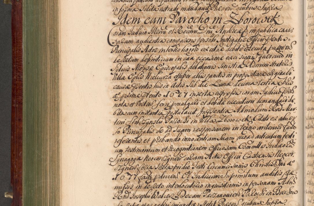 Zdjęcie nr 791 dla obiektu archiwalnego: Acta actorum episcopalium R. D. Andreae Trzebicki, episcopi Cracoviensis et ducis Severiae a die 29 Maii 1676 ad 1678 inclusive. Volumen VII