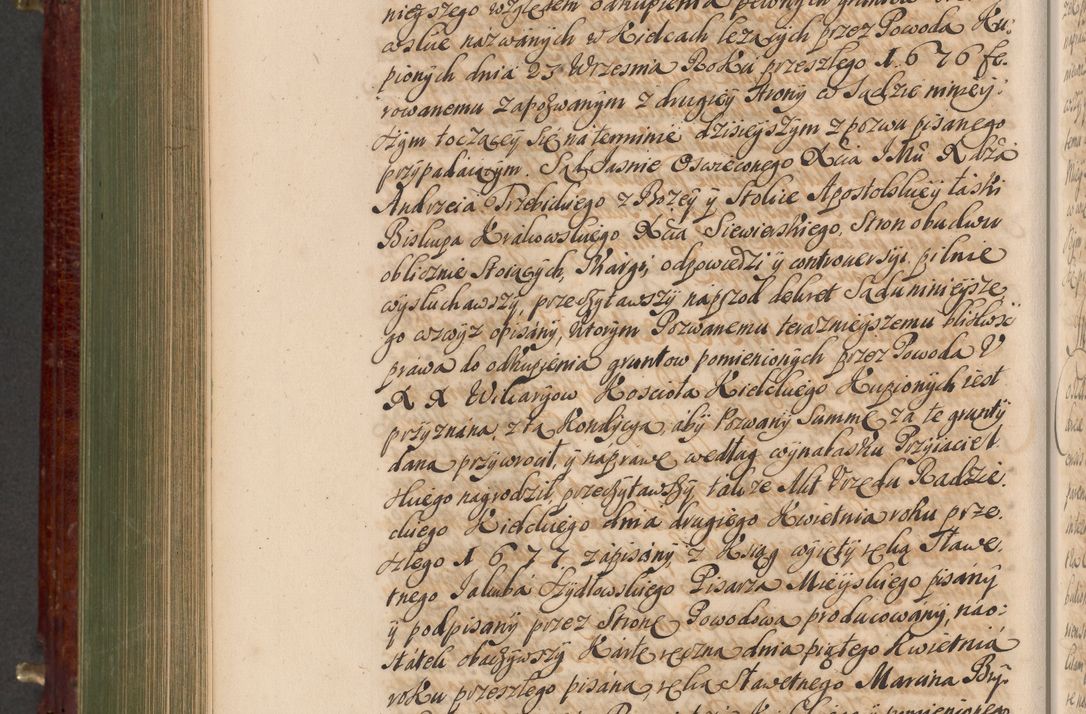 Zdjęcie nr 787 dla obiektu archiwalnego: Acta actorum episcopalium R. D. Andreae Trzebicki, episcopi Cracoviensis et ducis Severiae a die 29 Maii 1676 ad 1678 inclusive. Volumen VII
