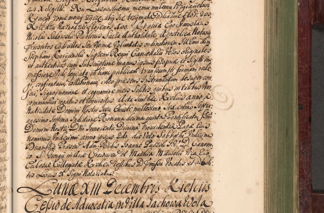 Zdjęcie nr 768 dla obiektu archiwalnego: Acta actorum episcopalium R. D. Andreae Trzebicki, episcopi Cracoviensis et ducis Severiae a die 29 Maii 1676 ad 1678 inclusive. Volumen VII