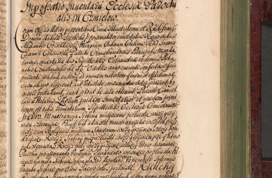 Zdjęcie nr 736 dla obiektu archiwalnego: Acta actorum episcopalium R. D. Andreae Trzebicki, episcopi Cracoviensis et ducis Severiae a die 29 Maii 1676 ad 1678 inclusive. Volumen VII