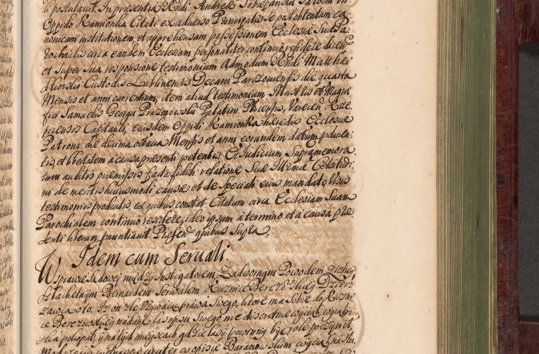 Zdjęcie nr 734 dla obiektu archiwalnego: Acta actorum episcopalium R. D. Andreae Trzebicki, episcopi Cracoviensis et ducis Severiae a die 29 Maii 1676 ad 1678 inclusive. Volumen VII