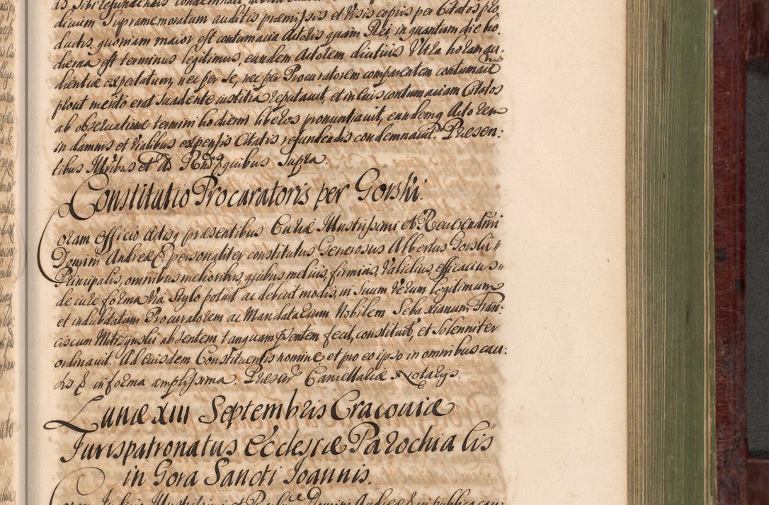 Zdjęcie nr 716 dla obiektu archiwalnego: Acta actorum episcopalium R. D. Andreae Trzebicki, episcopi Cracoviensis et ducis Severiae a die 29 Maii 1676 ad 1678 inclusive. Volumen VII