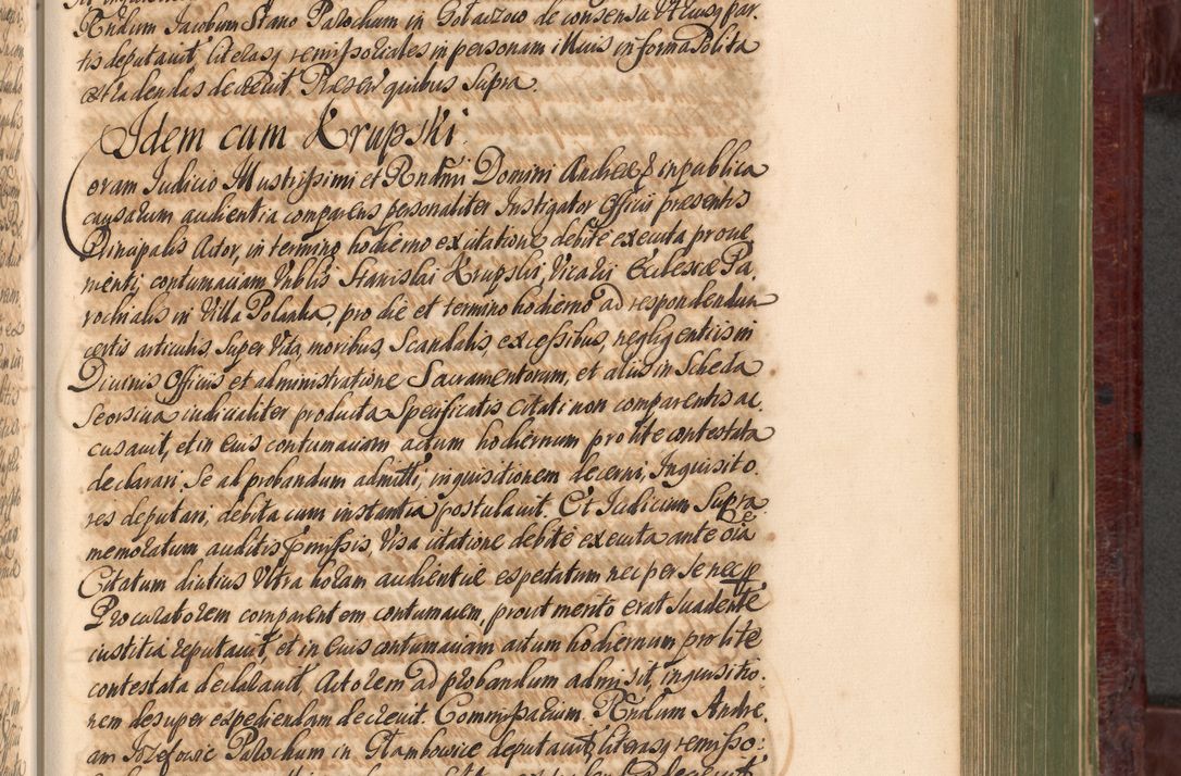 Zdjęcie nr 714 dla obiektu archiwalnego: Acta actorum episcopalium R. D. Andreae Trzebicki, episcopi Cracoviensis et ducis Severiae a die 29 Maii 1676 ad 1678 inclusive. Volumen VII